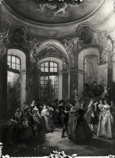 Danse dans un pavillon, vers 1719-23 - Nicolas Lancret